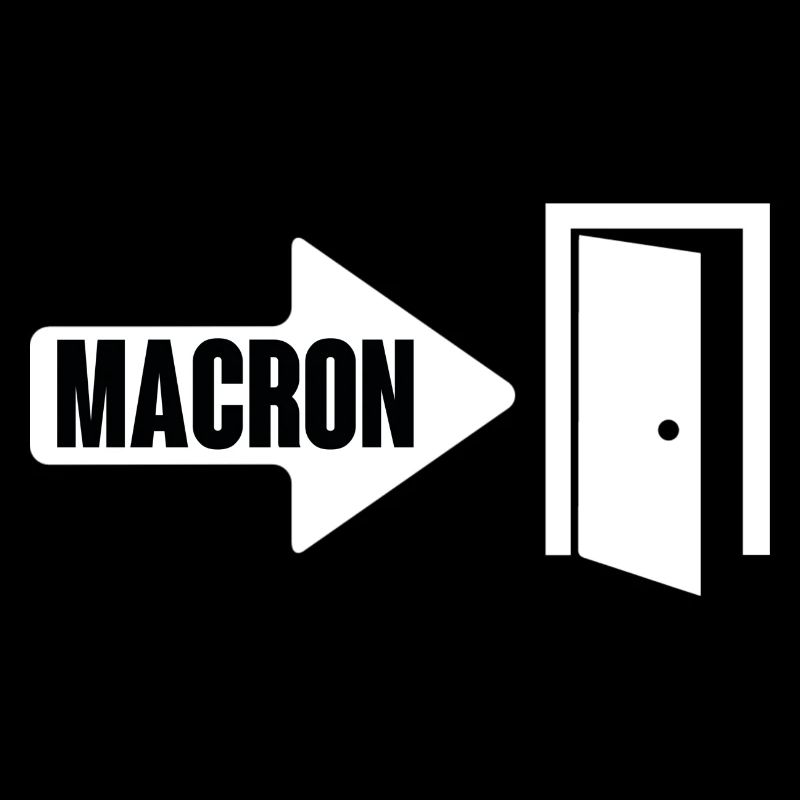 Macron wears it
