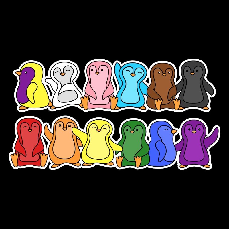 Fierté Progrès Flag Penguins Egalité