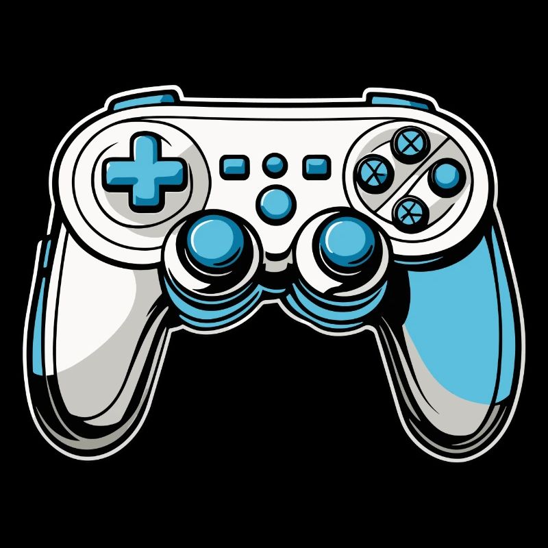 Controller Blue Illustration