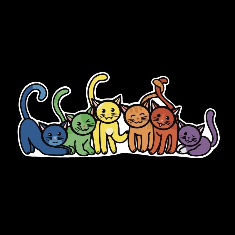 Regenbogen Katzen
