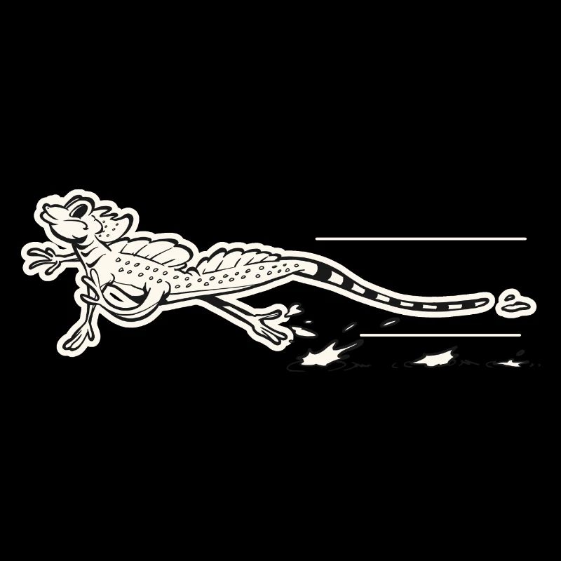 Retro Jesus Christus Eidechse