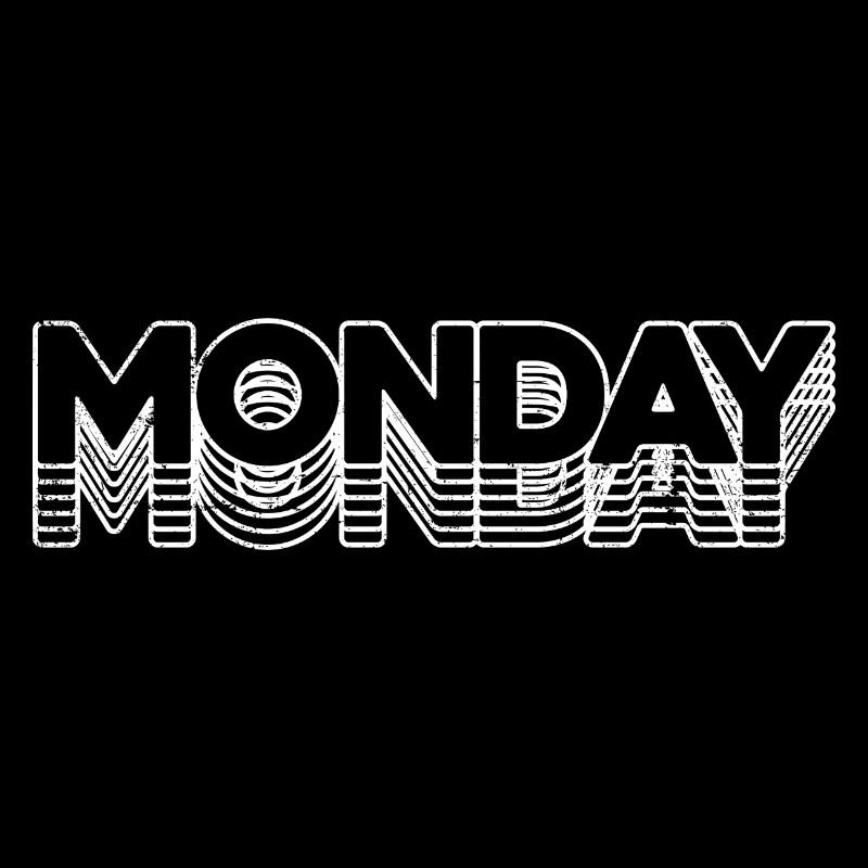 Typographie du néon Monday Echo