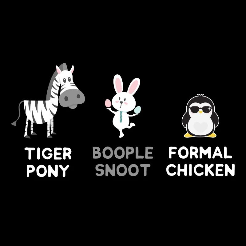 Zebra - Rabbit - Penguin or Tiger Pony ....