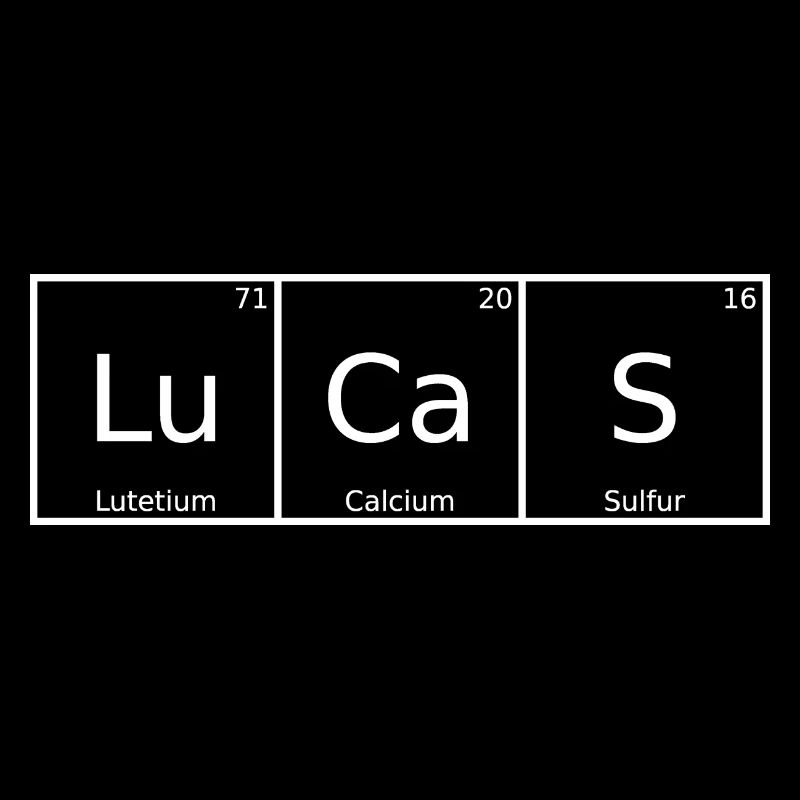 Lucas Name First Name Chemistry Periodic Table Elements