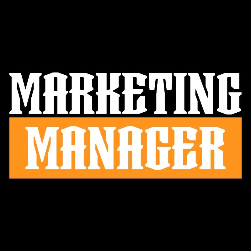 Marketing Manager orange tshirt black