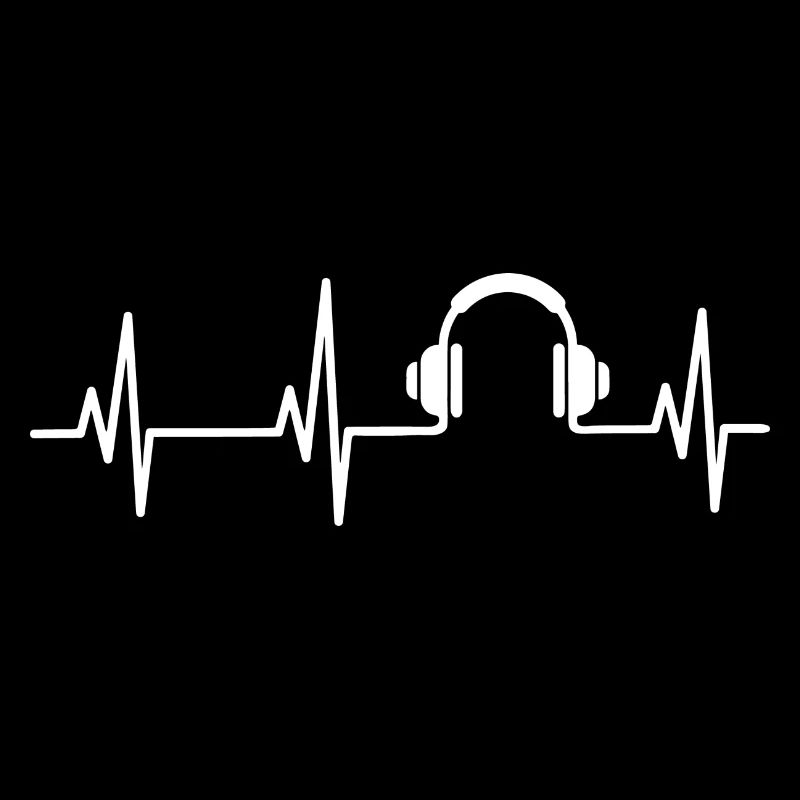 Herzschlag Kopfhörer Musik