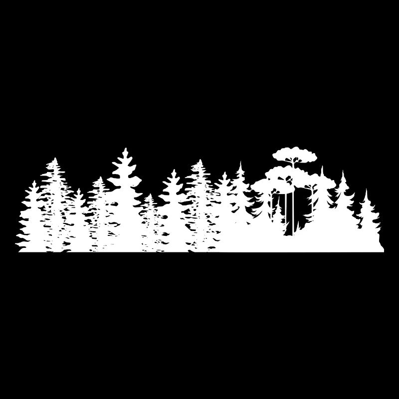 Conception de silhouettes de paysage forestier