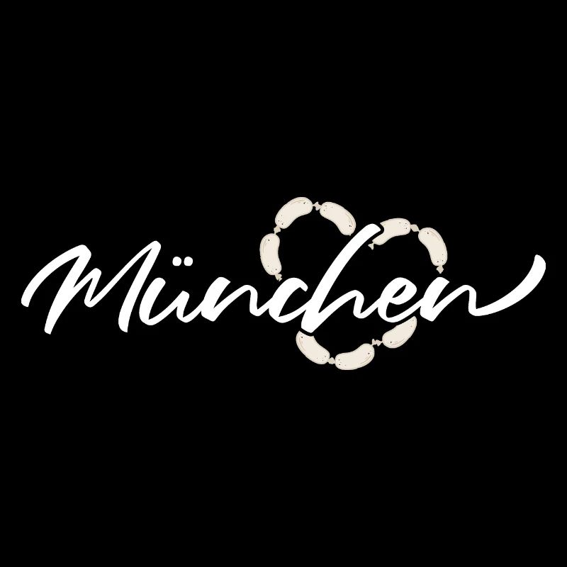 Mon cœur bat pour Munich - Blanc
