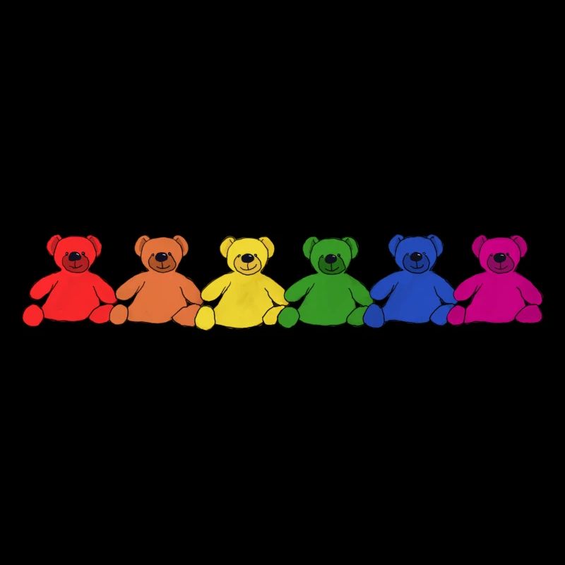 Regenbogen Teddys