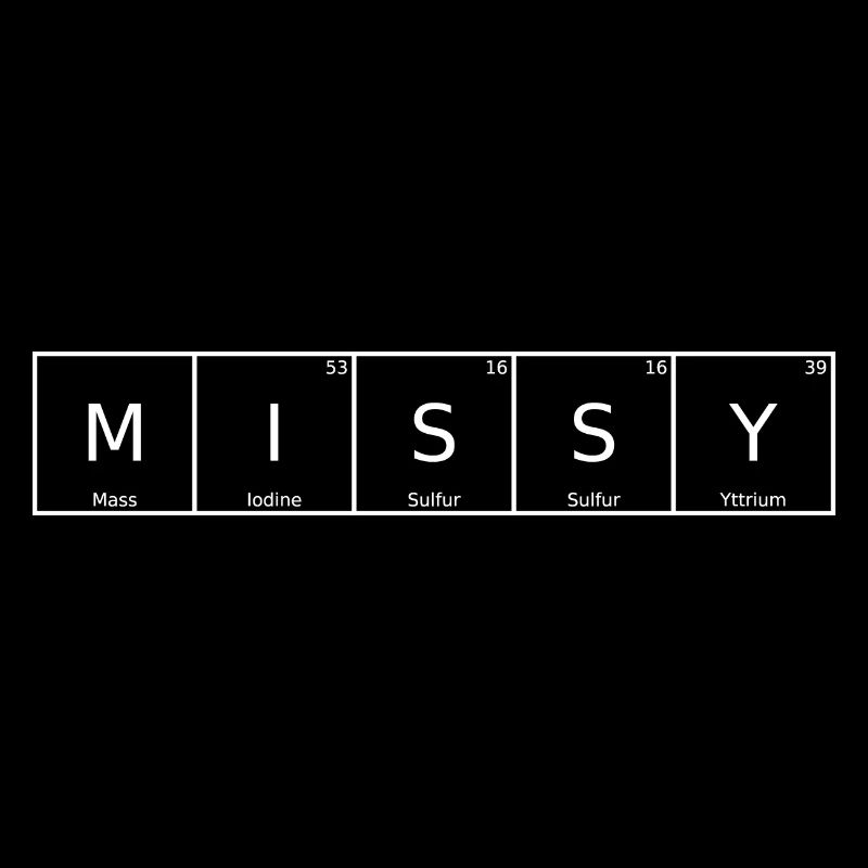 Missy Name First Name Chemistry Periodic Table Elements