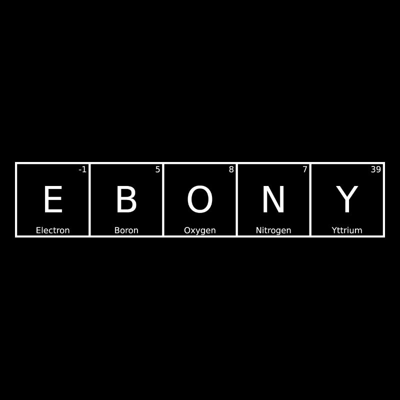 Ebony Name First Name Chemistry Periodic Table Elements