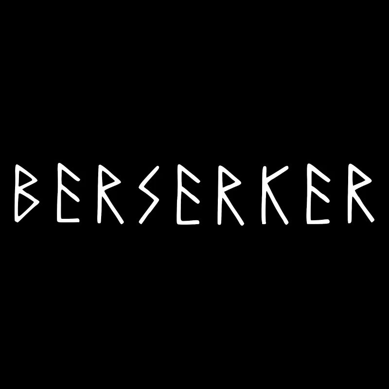 BERSERKER - Runic Script - Viking - Nordic