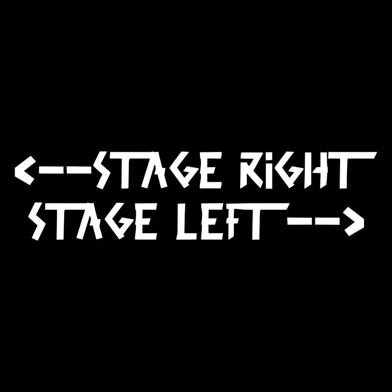 stage right stage left White