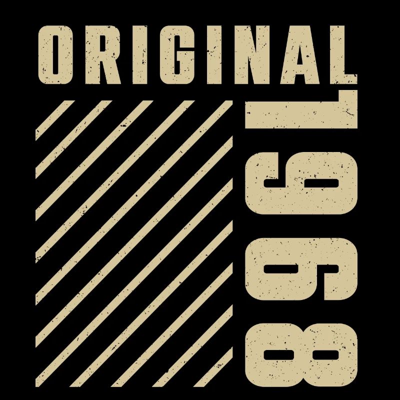 Original 1968 Authentic 1968 Vintage Bursdag