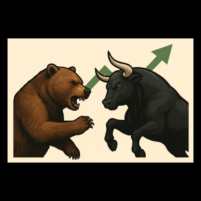Börsenkampf Bären gegen Stier