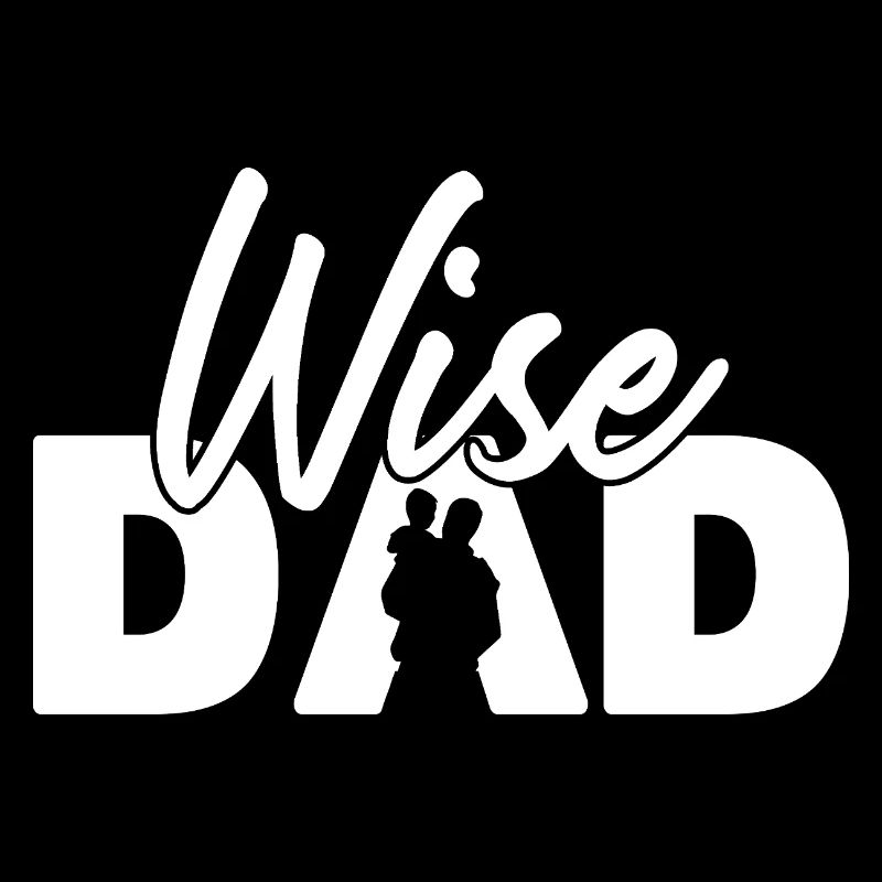 Wise Dad Silhouette Vaterschaft Elternschaft