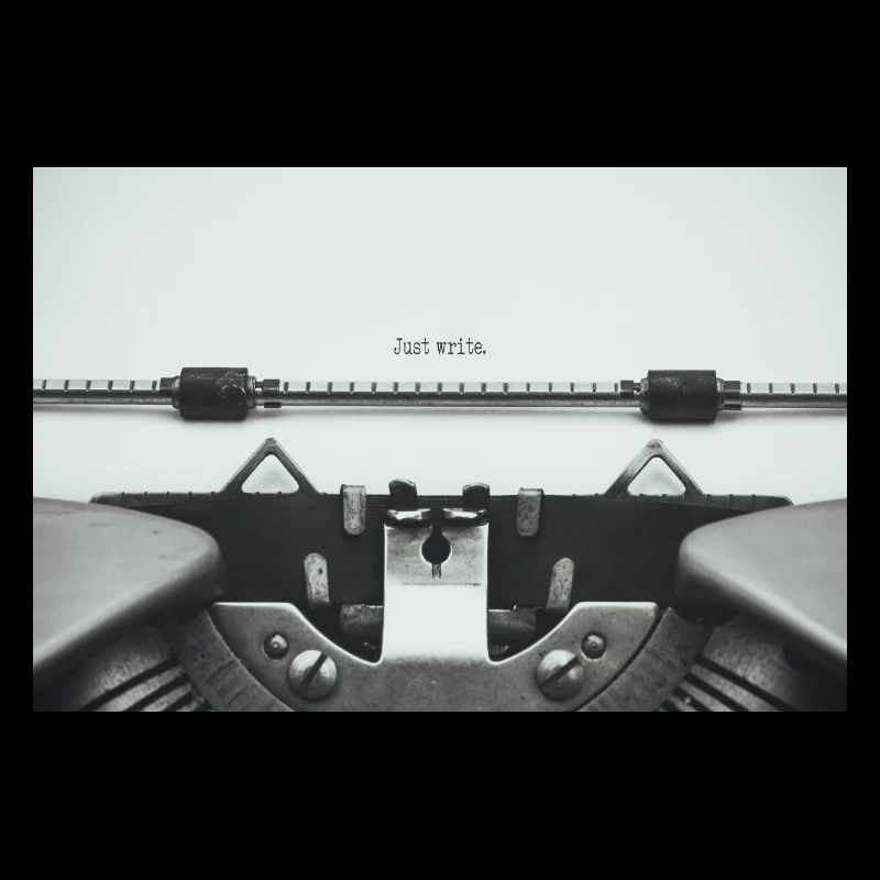 Just Write Vintage Typewriter Design