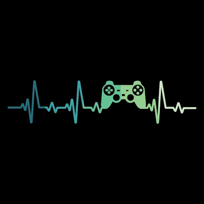 Konsolen-Controller-Herzschlag Gamer