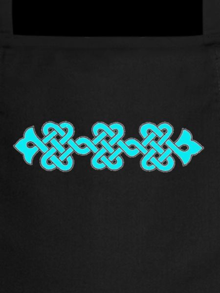 ornement complexe, turquoise