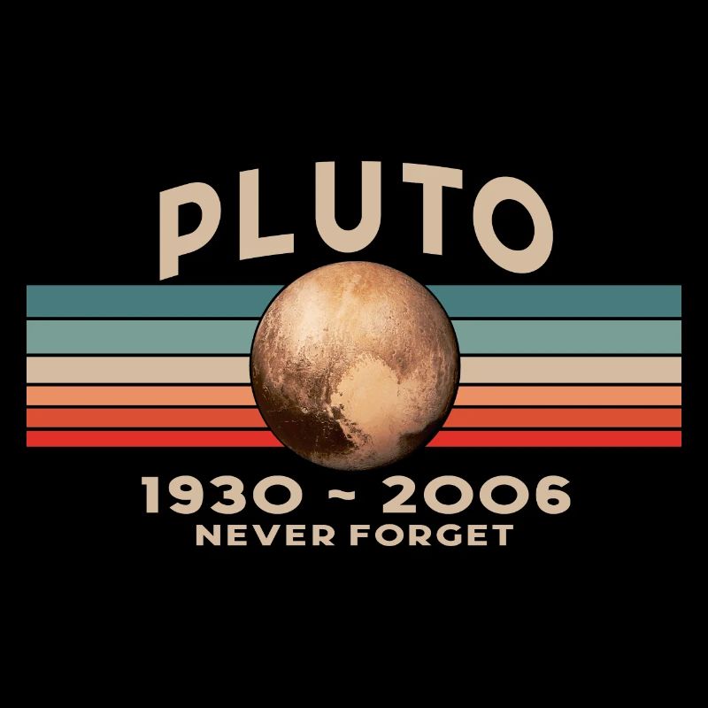 Pluto Never Forget 1930 - 2006 Vintage Space