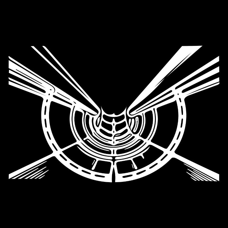 Geometric Lines Hull Circle View