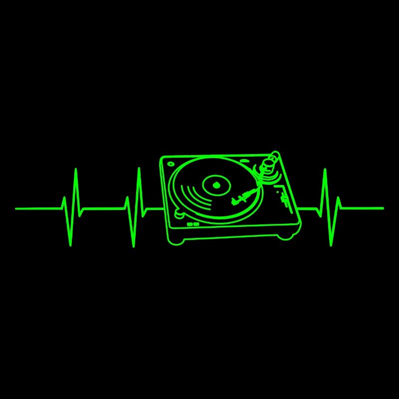 Fréquence cardiaque de la platine vinyle