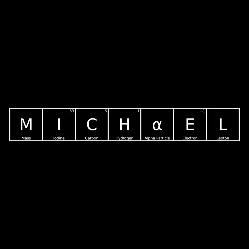Michael Name First Name Chemistry Periodic Table Element