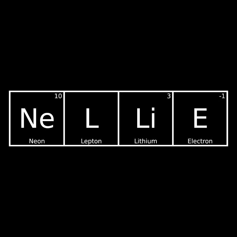 Nellie Name First Name Chemistry Periodic Table Elements
