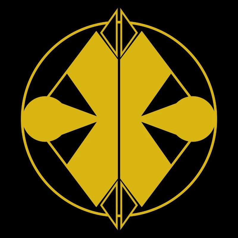 Logo Jaune Abstrait – Minimalisme Géométrique