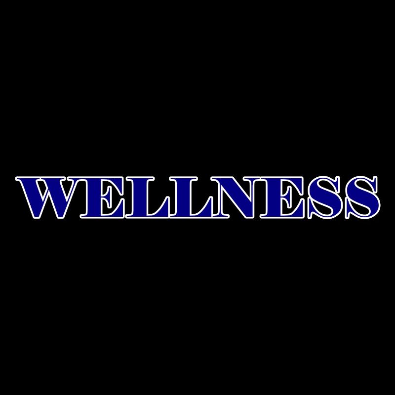 Elegant wellness lettering