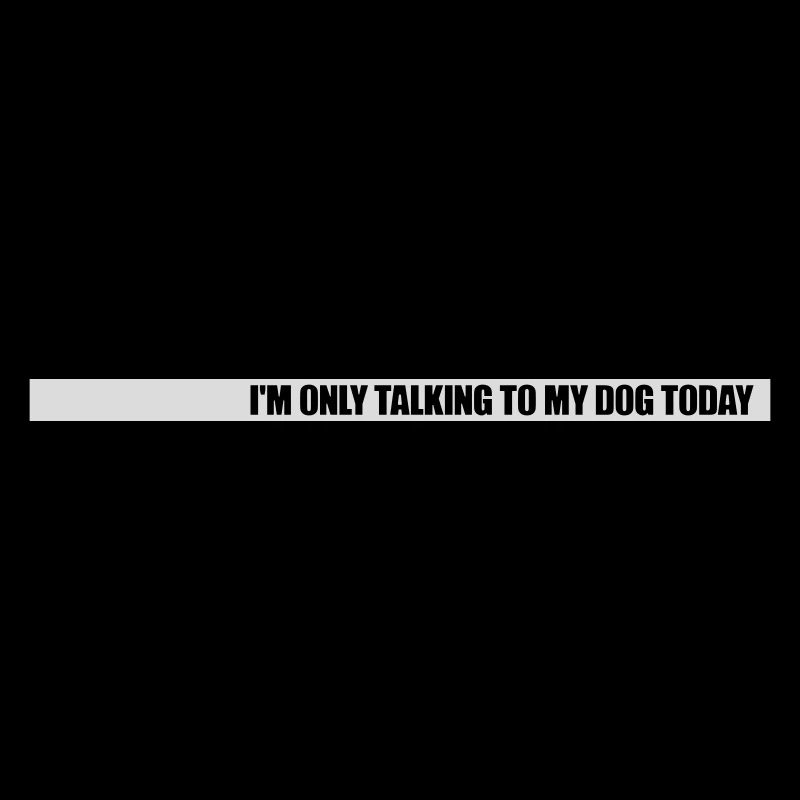 only talking to dog