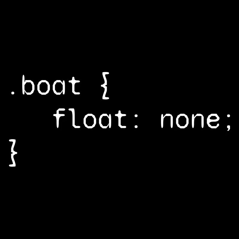 Boat web developer funny humor