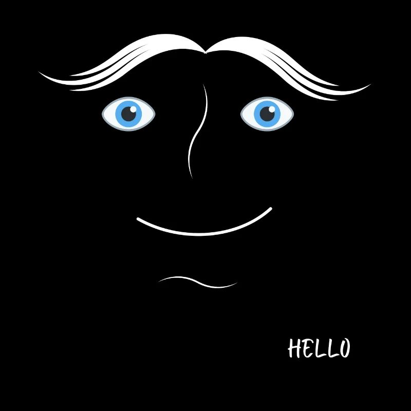 Face design good vibes hello