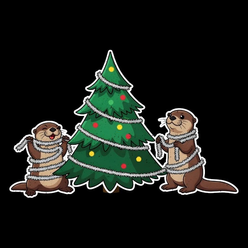 Otter Weihnachten Weihnachtsbaum
