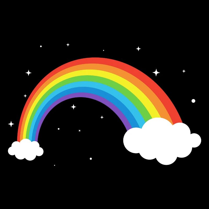 Kosmischer Regenbogenbogen