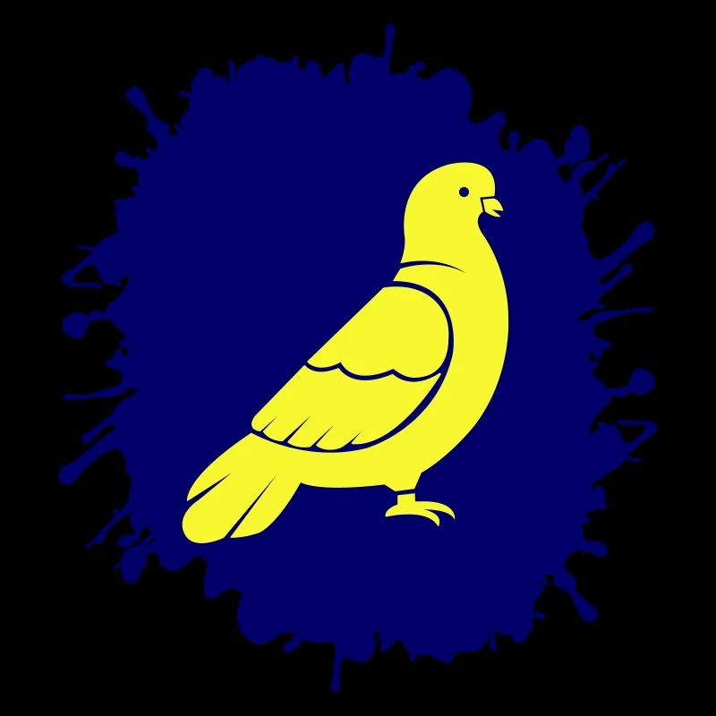 Colombe éclaboussée