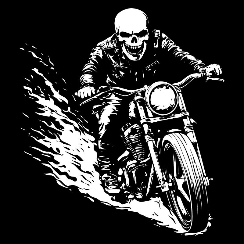 Biker Totenkopf Motorrad Geschenk