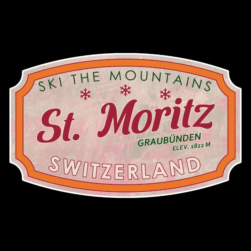 St Moritz Mountain Ski-Marke