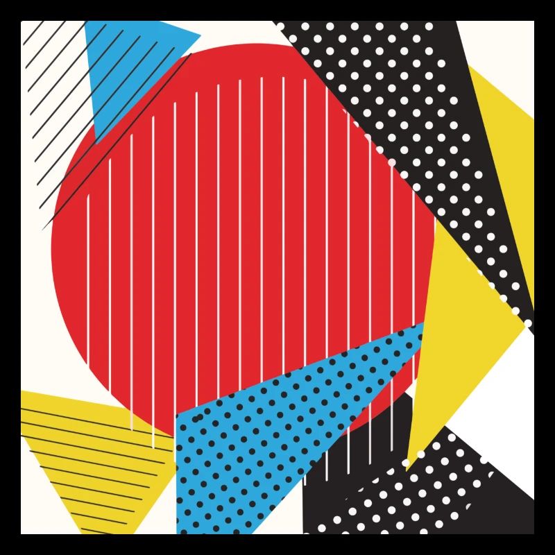 Geometry collage Abstract colors