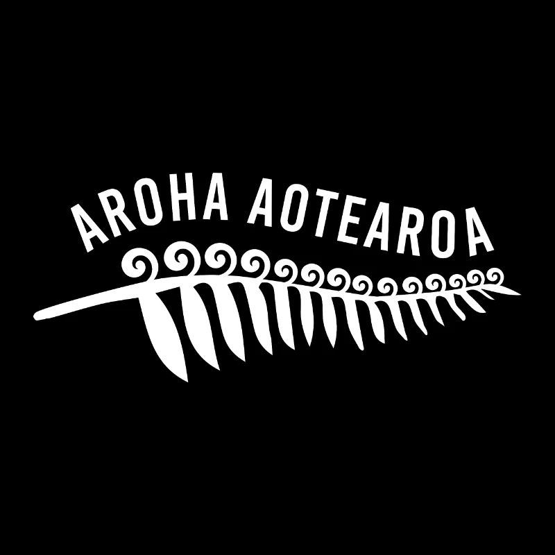 Maori Aroha Aotearoa Silberfarn Geschenkidee
