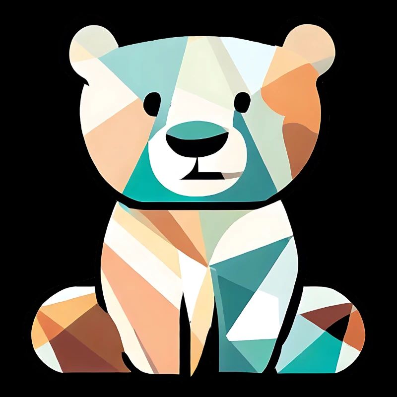 Kubistischer Bär