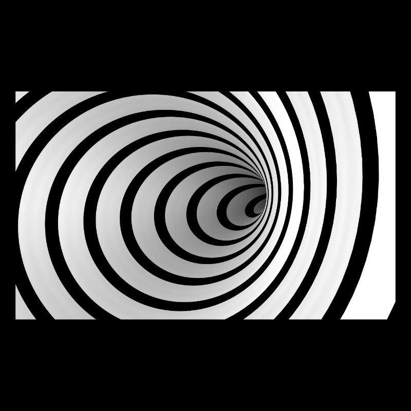 Spirale noire et blanche vortex