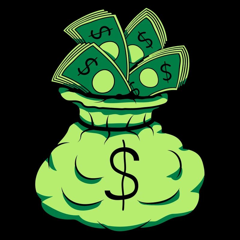 Geld Sack Scheine