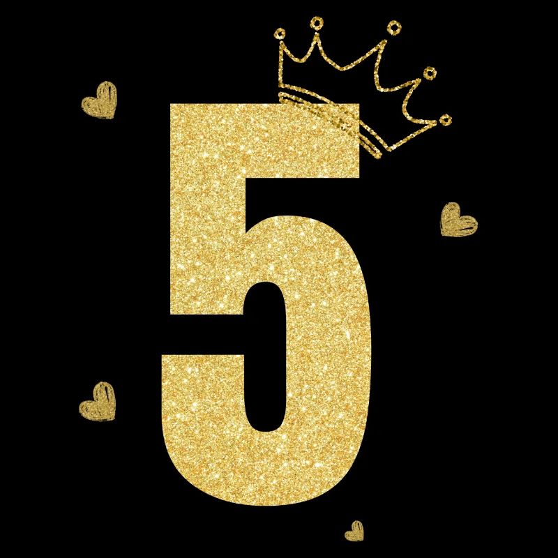 5e anniversaire couronne doré