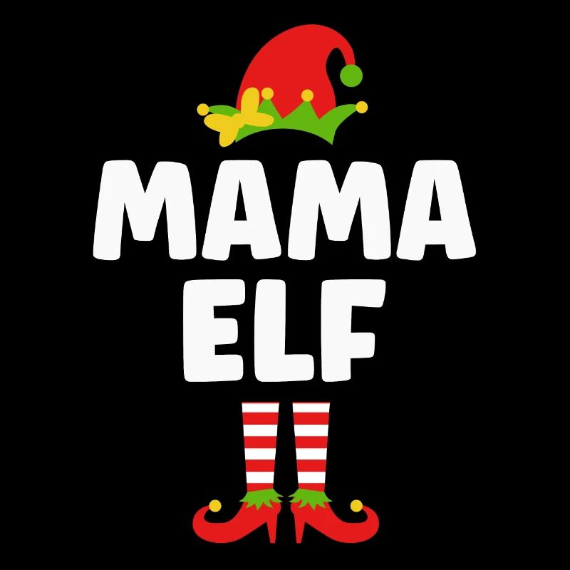 Noël Drôle Maman Elfe