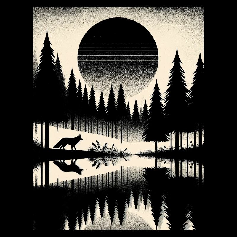 RENARD DANS LA FORÊT