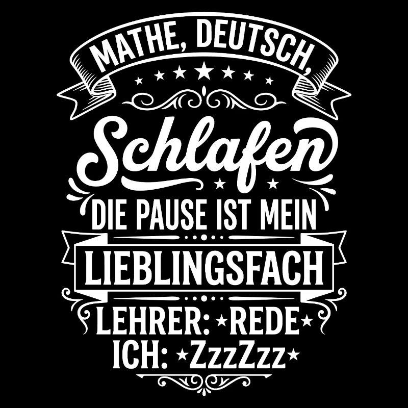 Sleeping subject: Math German Teacher's speech