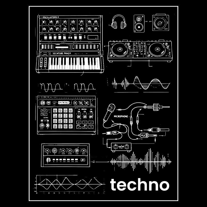 Synthèse en studio techno