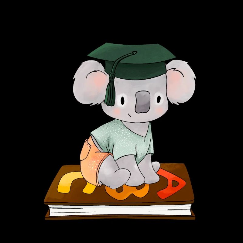 Koala Kolal Bear Bookworm Professeur ABC