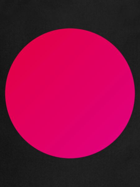 Circle in warm red